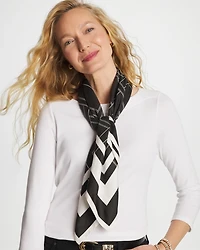 Graphic Stitch Square Scarf