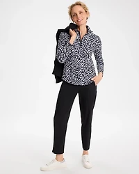 Zenergy® UPF Printed Half-Zip Polo