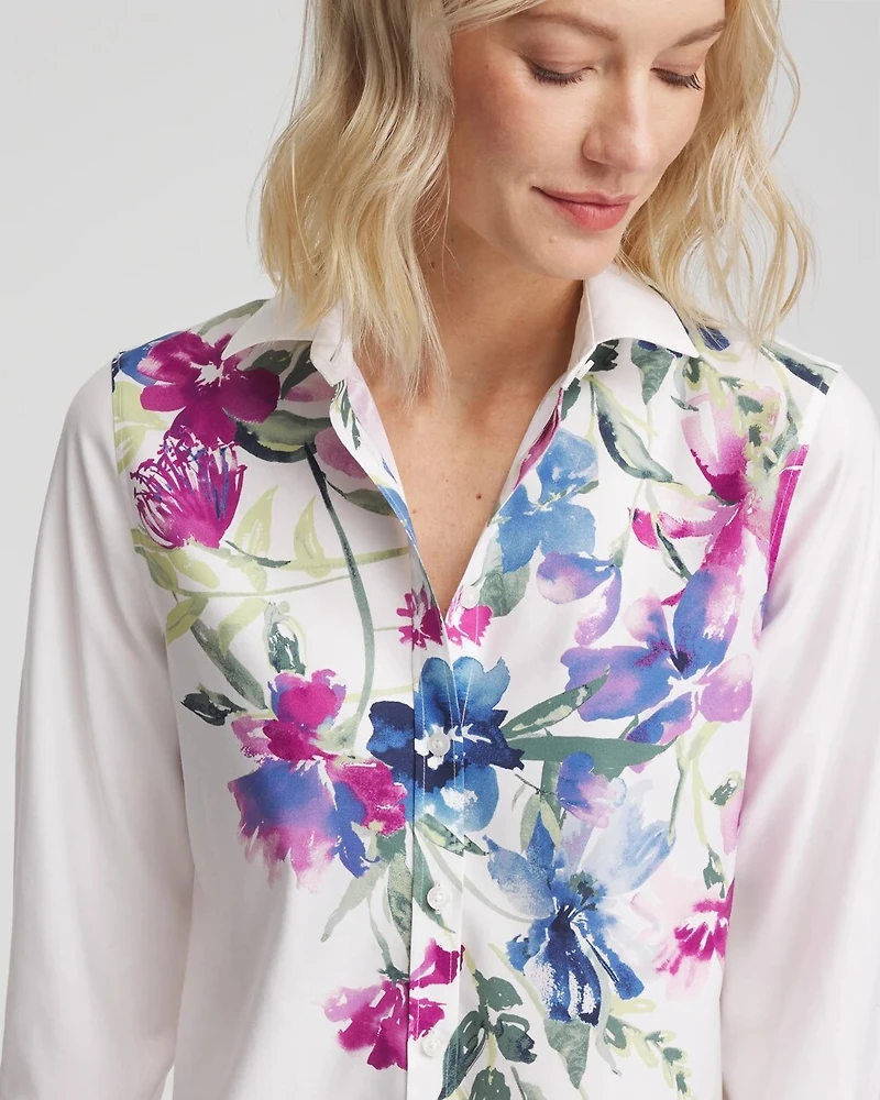 No Iron™ Floral Stretch Shirt