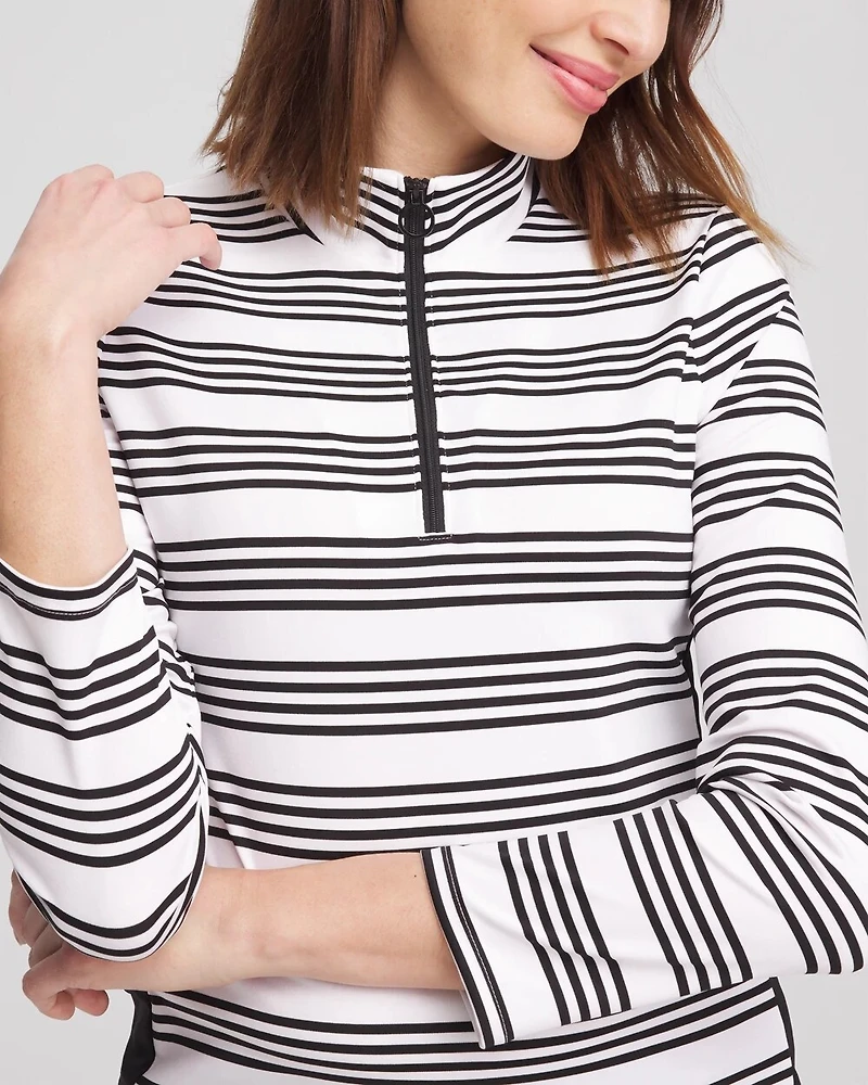 Zenergy® UPF Stripe Long Sleeve Top
