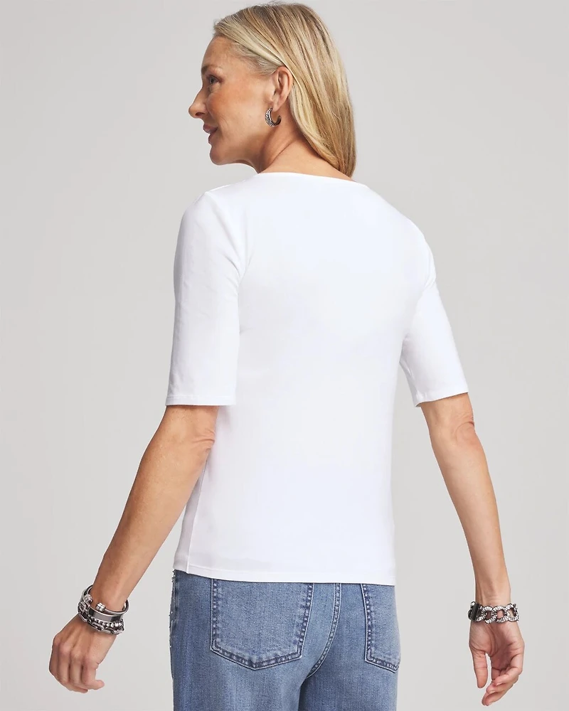 Contour Cotton™ Square Neck Tee