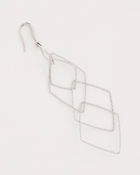 Geo Linear Drop Earrings