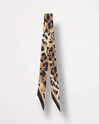Animal Print Skinny Scarf