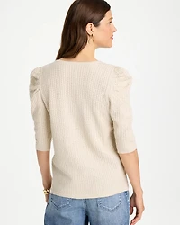 Wear Now Sleeve Detail Pullover Sweater