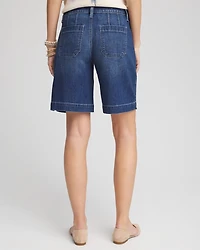 Denim Trouser Shorts