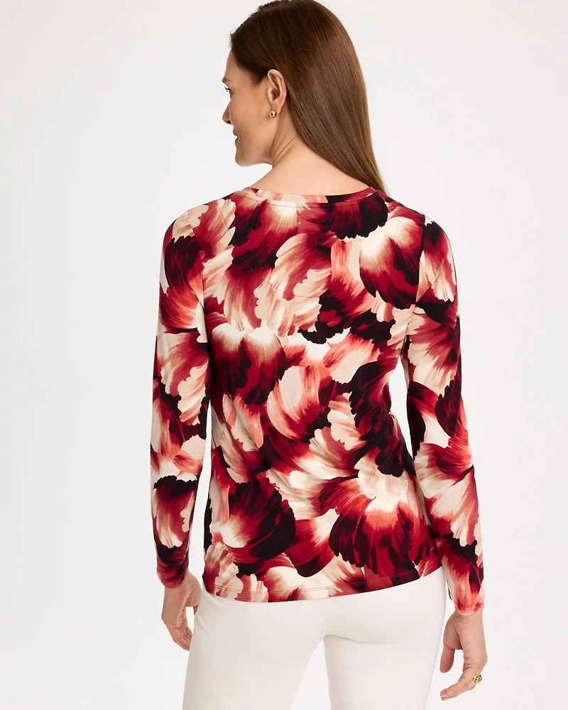 Petal Print Touch of Cool™ Layering Tee