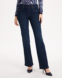 Pull-On Slim Bootcut Jeans
