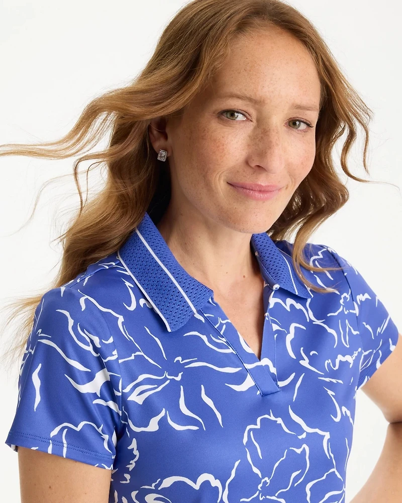 Zenergy® UPF Mesh Collar Polo Top