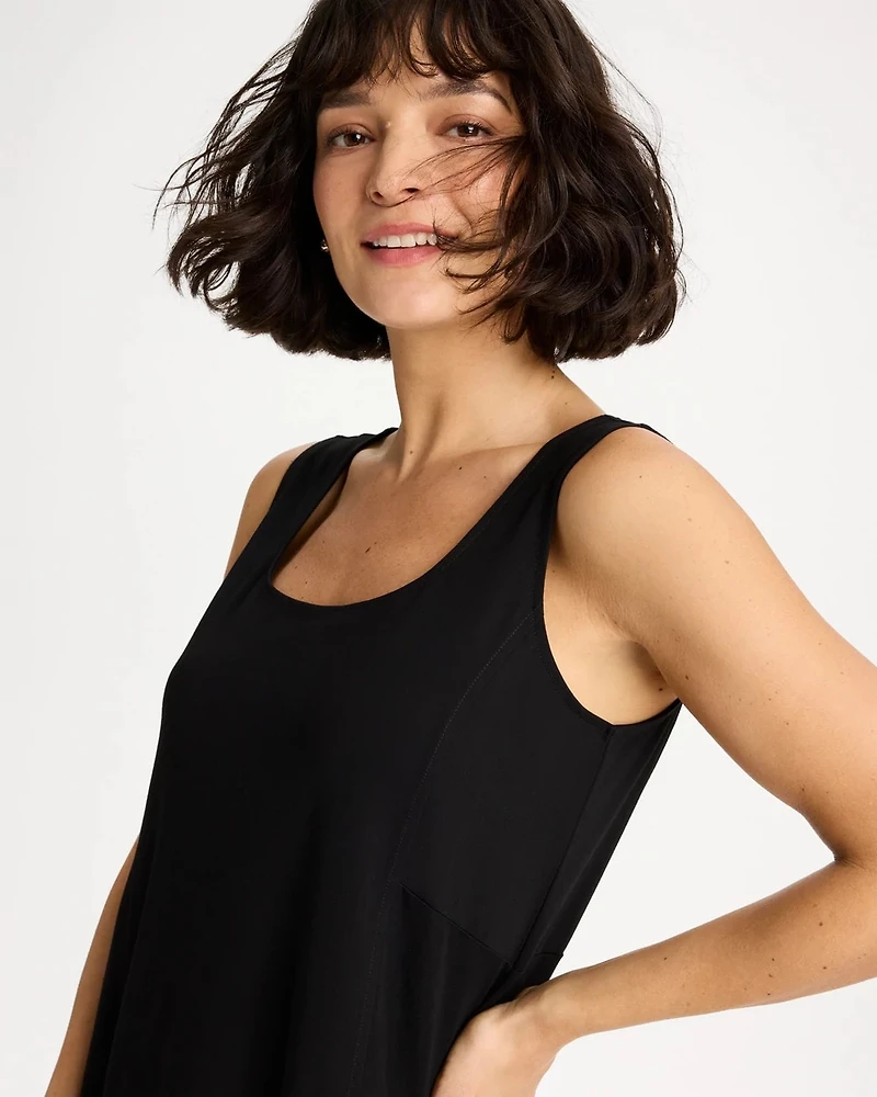 Ponte Seamed Maxi Dress