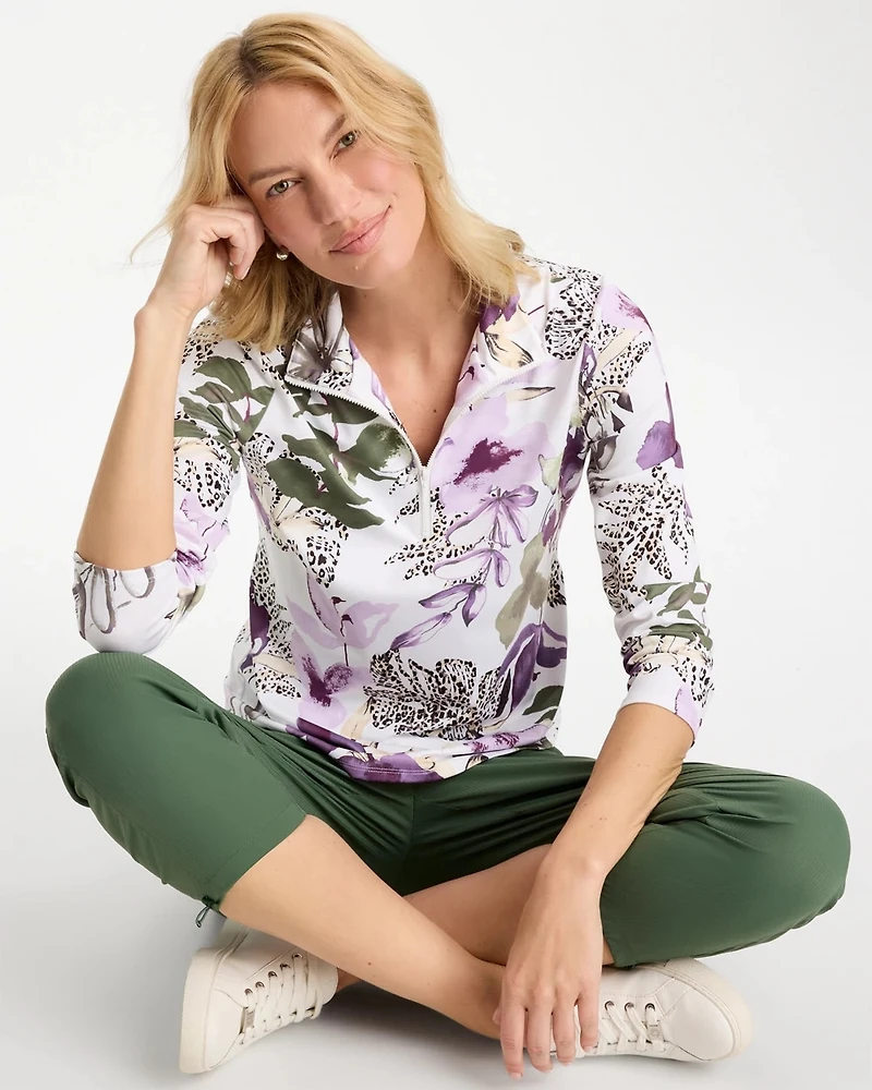 Zenergy® UPF Violet Aura Half Zip