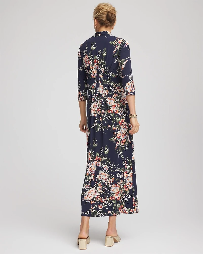 Knit Pleated Maxi Dress