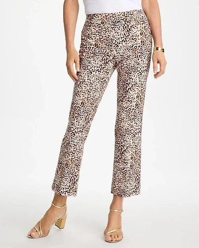 Brigitte™ Animal Print Crop Flare Pants