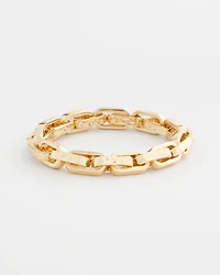 Gold Link Stretch Bracelet