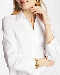 No Iron™ Stretch Splitneck Tunic