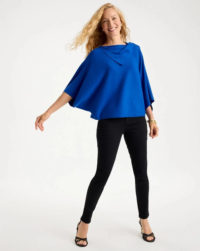 Splitneck Sweater Poncho