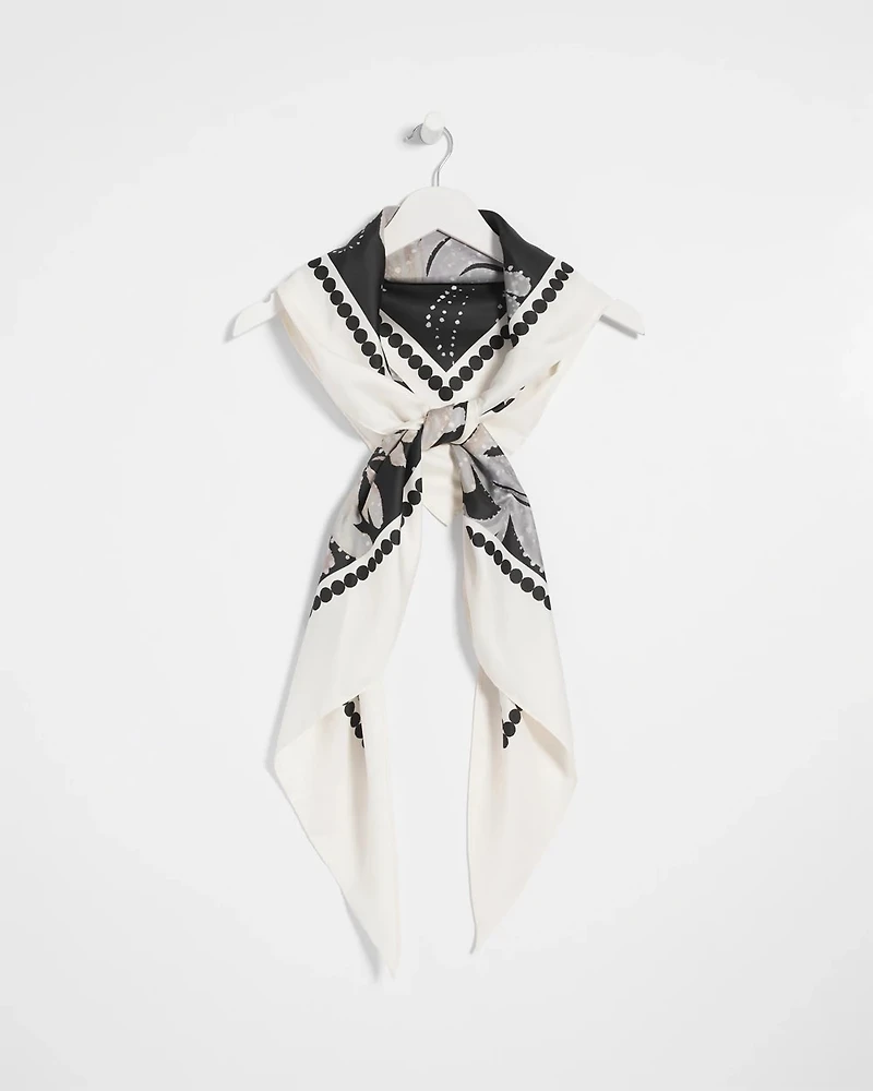 Printed Triangle Neckerchief Scarf