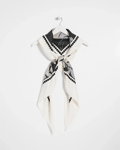 Printed Triangle Neckerchief Scarf