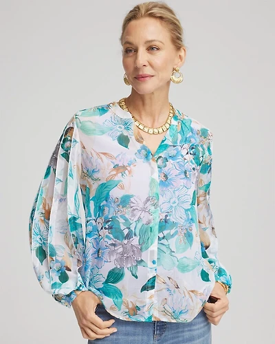Georgette Billow Sleeved Blouse