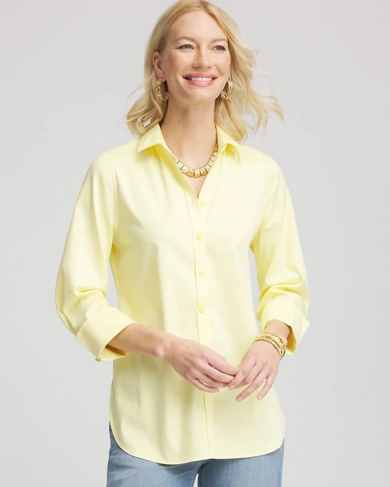 Stretch-Sateen Shirt