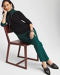 ECOVERO™ Colorblock Turtleneck Sweater