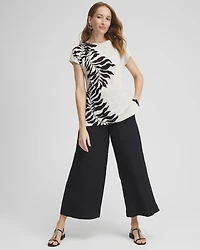 Leaf Print Linen Tunic
