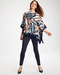 Artisanal Animal Printed Poncho