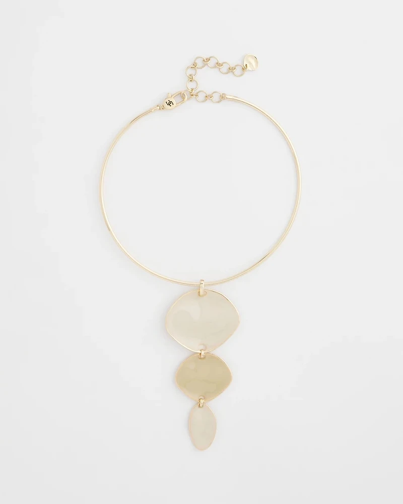 Linear Reversible Pendant Necklace