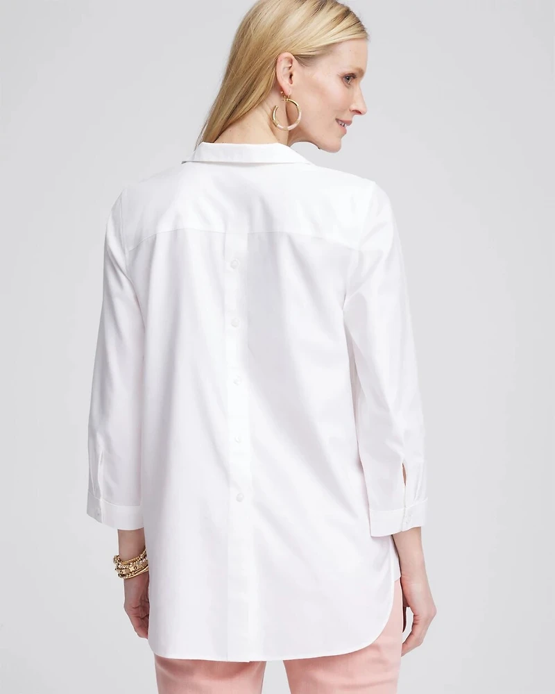 No Iron™ Floral Buttonback Tunic