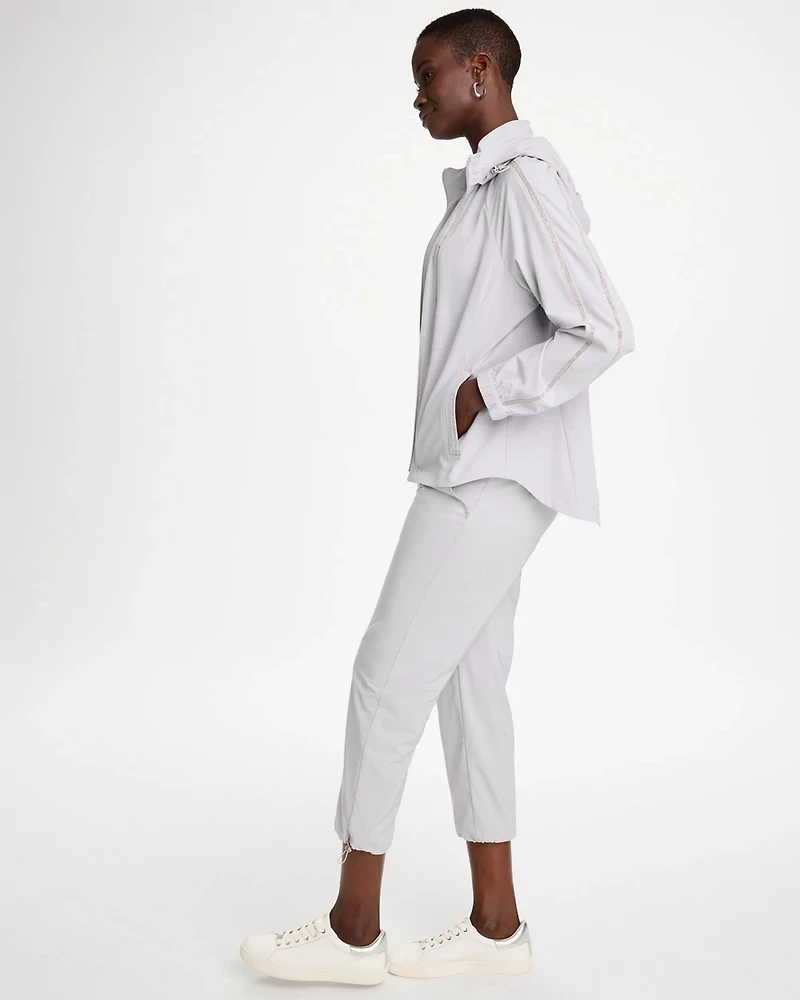 Zenergy® UPF Zip-Front Caviar Trim Jacket