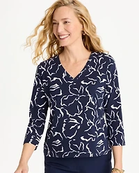 Maya Cotton Stretch 3/4 Sleeve Tee