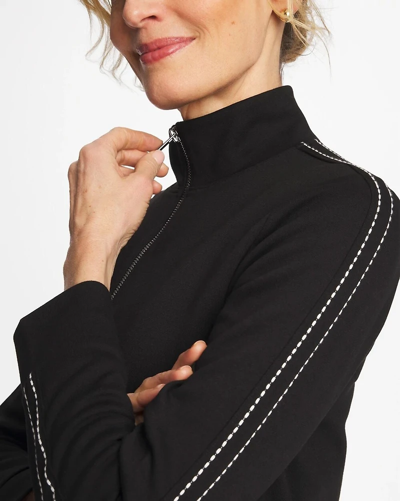 Zenergy® Double-Knit Pick Stitch Jacket