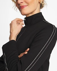 Zenergy® Double-Knit Pick Stitch Jacket