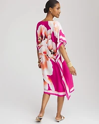 Floral Silky Kaftan Dress