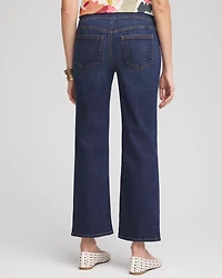 Pull-On Straight Cropped Jeans