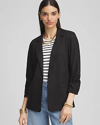 Linen Stretch Blazer