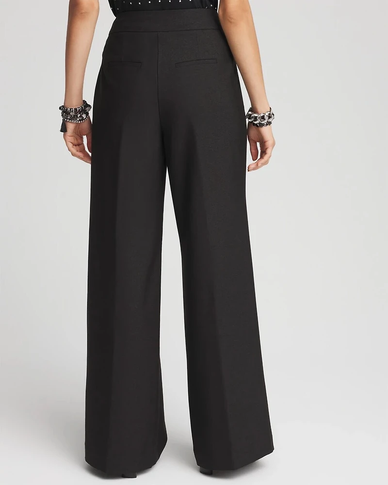 Pleated Wide Leg Pants