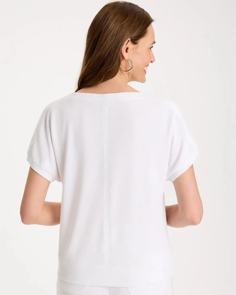 Zenergy® Gauze French Terry Mix Tee