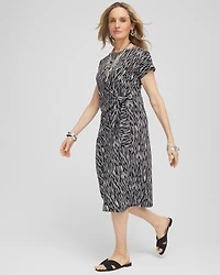 Dolman-Sleeved Side-Tie Dress