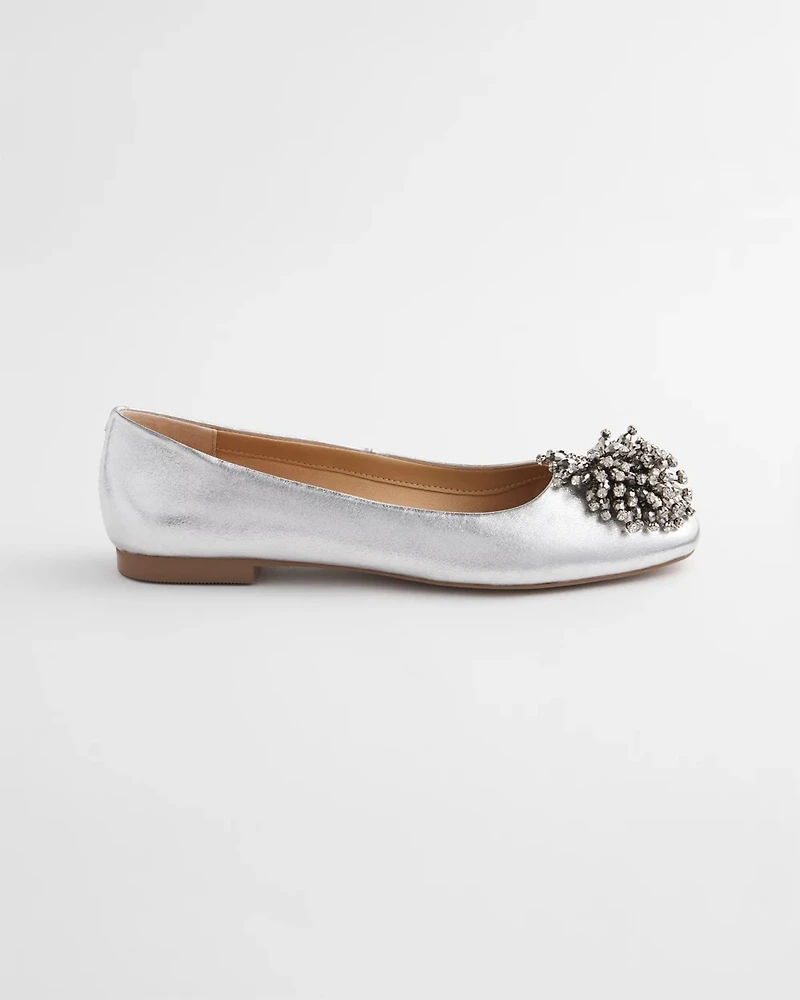 Omega Beaded Ballet Flats