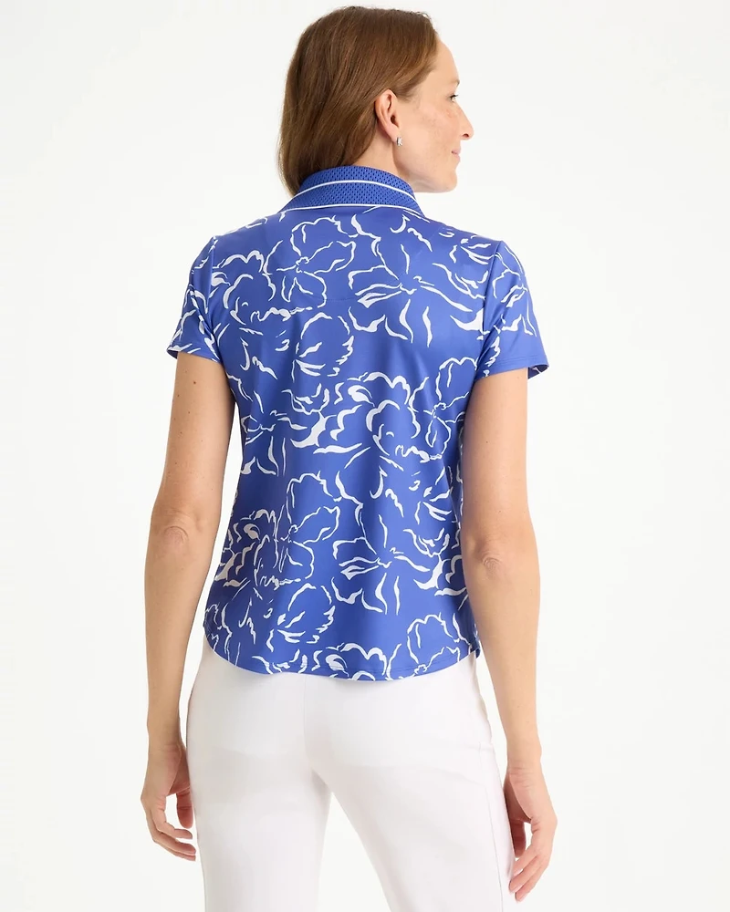 Zenergy® UPF Mesh Collar Polo Top