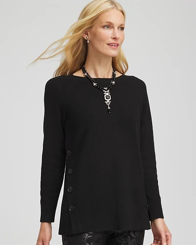 Ella Button Tunic Sweater
