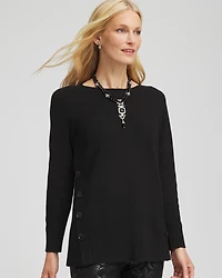 Ella Button Tunic Sweater