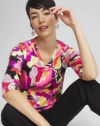 Floral Everyday 3/4 Sleeve Tee