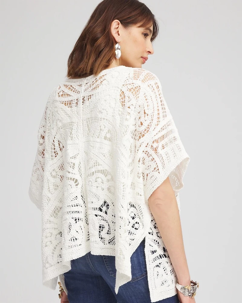 Crochet Lace Poncho