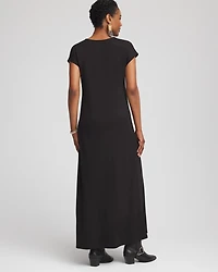 Dolman-Sleeve Ponte  Maxi Dress