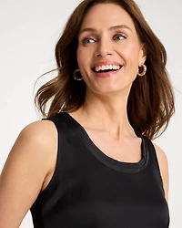 Jersey Satin Tank Top