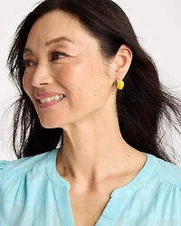 Luxurious Lemon Stud Earrings