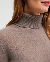 Cashmere Turtleneck Tunic Sweater
