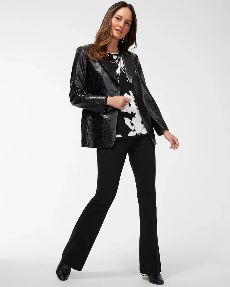 Wide Waistband Flare Pants
