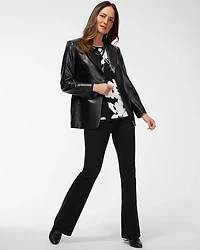 Wide Waistband Flare Pants